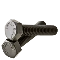 5/16"-18 x 2 1/2" Hex Tap Bolts, Grade 5, Plain Finish, Full Thread, Medium Carbon Steel, Qty 50 Place Order