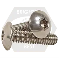 10-32 x 1/4" Machine Screws, Torx Drive Truss Head, T20 Drive 6-Lobe, 18-8 Stainless Steel A2, Full Thread, Qty 500 Special Offer