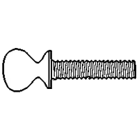 Trending 1/4"-20 x 1 1/2" Thumb Screws w/ Shoulder, Type A, Zinc Cr+3, Qty 100