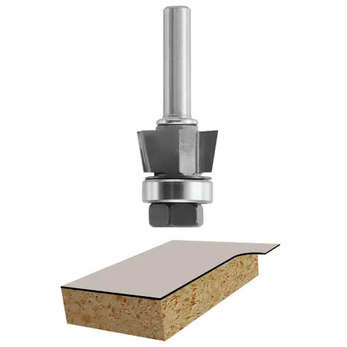 Same Day Shipping Bosch 85431M 10° x 3/8 In. Carbide Tipped 2-Flute Bevel Trim Assembly Bit