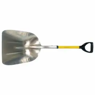 Ampco Safety Tools S-80FG 13"X17" Scoop Shovelw/Fiberglass D Handle Premium