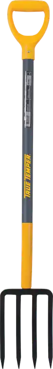 Premium 4-TINE FORGED SPADING FORK W/D-GRIP & FGL HANDLE