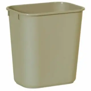Rubbermaid Commercial FG295500BEIG Wastebasket Small Rect 14Qt/13L Beig (12 EA) Sale