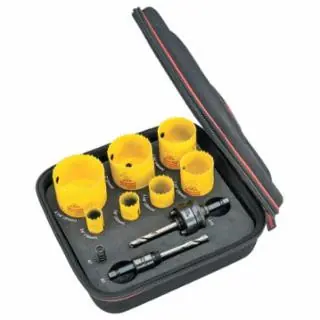 L.S. Starrett KFC07031-N Fch Plumbers Kit W/7 Holesaws And 3 Accessories Price Drop