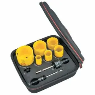 L.S. Starrett KDC06042-N Dch Electricians Kt A W/6 Holesaws & 3 Acc Limited Offer