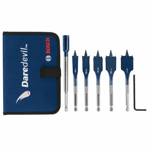 Bosch DSBS5007P 6 pc. Daredevil Stubby Length Spade Bit Set (6 Pack) Fresh Stock
