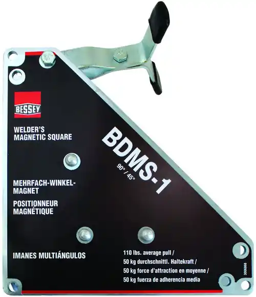 Fresh Stock Bessey BDMS-1 Magnet, Magnetic Square, 90/45 degree, 100 lb pull, 1 Pack