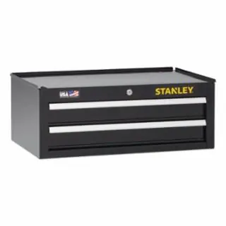 Discount Stanley STST22625BK 26In 2 Drawer Middle Chest - Black