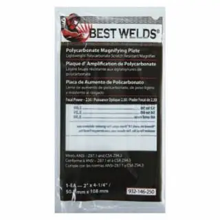 Best Welds 901-932-146-250 Bw-2X4-1/4 Polycarb Maglens 2.50 Diopter Clearance