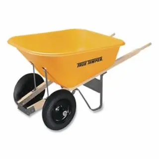 Certified True Temper RP810 Wheelbarrow 8 Cu. Ft. Poly Dual Whl