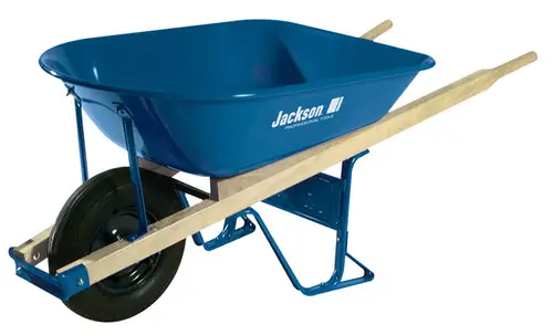 Seasonal Sale Jackson Professional Tools M5T22BB 5Cu.Ft. Steel Tray H.D.Contractor Wheelbarrow