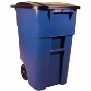 Rubbermaid Commercial FG9W2700BLUE 50 Gal. Brute Rollout Container (2 EA) Hot Deal