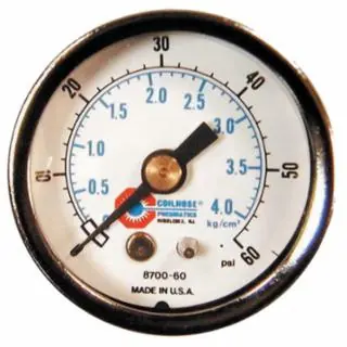 Coilhose Pneumatics GB17160 30340 3 1/2" Chr Bdy 1/4Bot Mnt 0-160 Direct From Factory