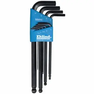 Flash Sale Eklind Tool 13609 9-Pc Metric Ball-Hex-L-Wrench Key Set Long Se (1 ST)