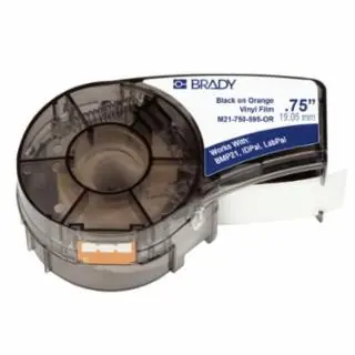 Direct From Factory Brady 142804 M21-750-595-Or .75Inx21Ft Blk/Orn Hf Cart