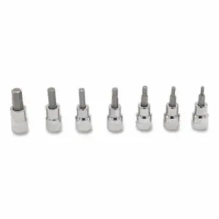 Fast Shipping Crescent CBSS0N 7 pc Hex Bit Socket Set SAE 3/8" Drive (1 ST)