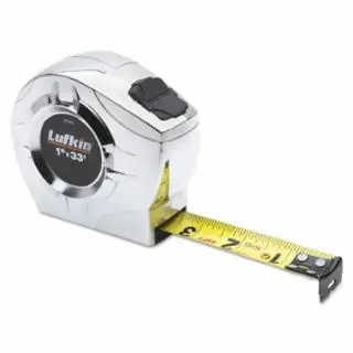Today Only LUFKIN TAPE 1/2"X10‘ 13MMX3M MET/DEC CHROME