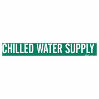SELF-STICKING PIPE MARKER CHILLED WATER SUPPLY Today Only
