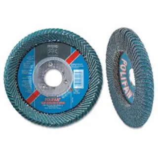 Pferd 67339 4-1/2 x 7/8 Polifan Curve Zirc Alum Lrg Rd 40G While Supplies Last
