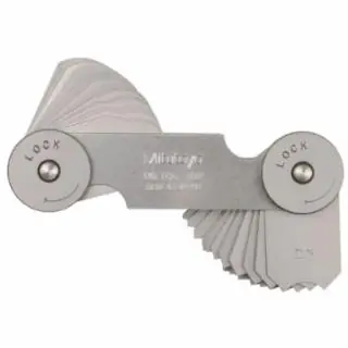 Mitutoyo 186-102 17/64-1/2" Radius Gauge W/32 Leaves (1 SET) Fan Favorite