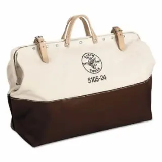 Budget Klein Tools 5105-24 High-Bottom Canvas Tool Bag, 24-Inch