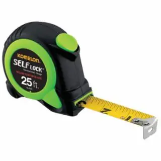Buy Online Komelon Usa SL2825 Hi Vis Green 1" X 25‘ Self Locking Tape Measure