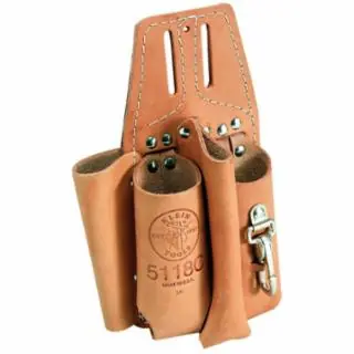 Special Discount Klein Tools 5118C Black Leather Tool Pouch for Belts