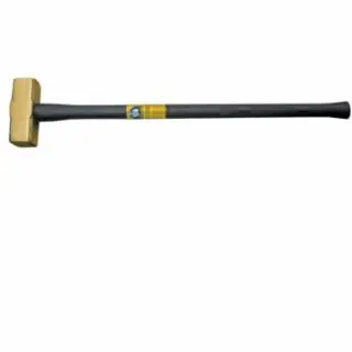 Best Choice Klein Tools 7HBRFRH04 Brass Sledge Hammer, FGL Rubber Grip, 4-Pound