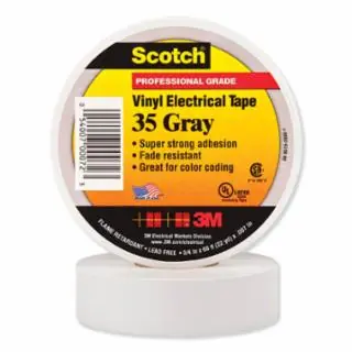 Genuine Scotch 7000132640 Scotch 35 Gy 1/2 In X 20Ft Vinyl Coding Elec Tp (10 RL)