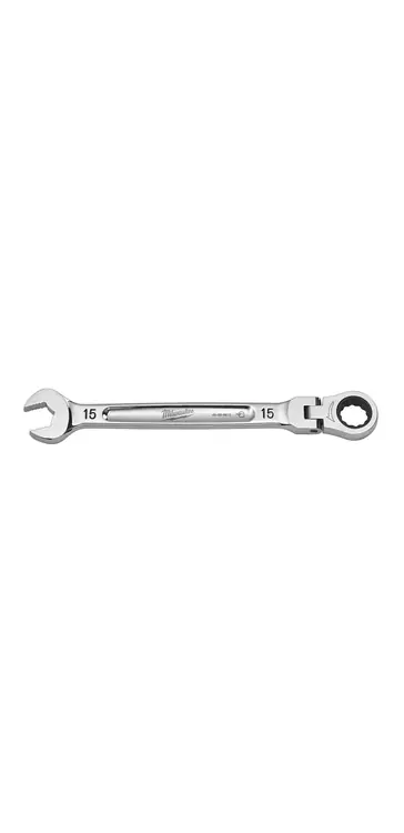 Milwaukee Tool 45-96-9615 15mm Flex Head Ratcheting Combination Wrench Low Price
