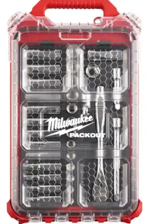 Milwaukee Tool 48-22-9482 32pc 3/8" Metric Ratchet and Socket Set with PACKOUT Low-Profile Compact Organizer Markdown