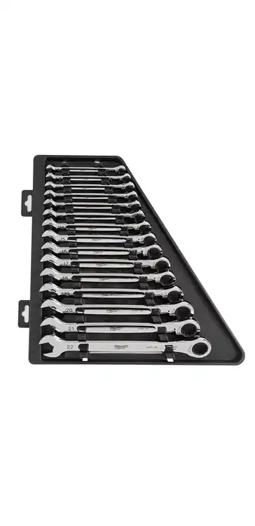 Express Delivery Milwaukee Tool 48-22-9516 15pc Ratcheting Combination Wrench Set - Metric
