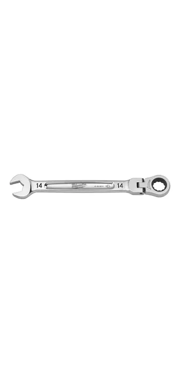 Shop Now Milwaukee Tool 45-96-9614 14mm Flex Head Ratcheting Combination Wrench