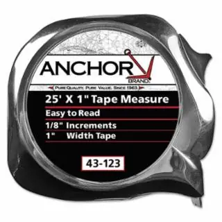 Anchor Brand 103-43-129 1"X25‘ Power Tape Measure W/Neon Oran Flash Sale
