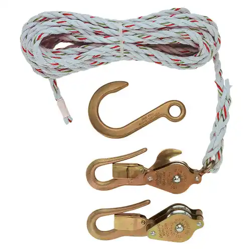 Klein Tools H1802-30SR Block and Tackle, Blocks 267/268, Anchor Hook 258 Fast Shipping