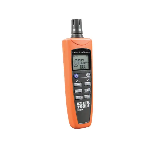 Trusted Brand Klein Tools ET110 Carbon Monoxide Detector with Carry Pouch and Batteries