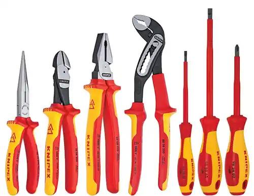 Knipex 9K 98 98 27 US 7 Pc Pliers/Screwdriver Tool Set, 1000V, Nylon Pouch Luxury