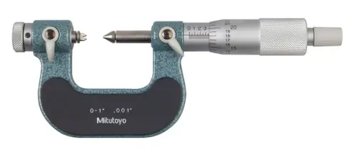 Discount Mitutoyo 126-901 0-1" Screw Thread Micrometer W/Anvil Set