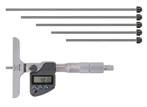 Mitutoyo 329-350-30 Micrometer Depth Inter Rod 0-6" .00005"/0.001 mm Professional Grade