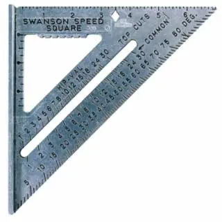 Swanson Tools S0101 Die Cast Aluminum Speedsquare W/Black Gra Hassle-Free Returns