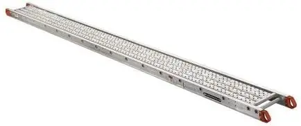 Crafted Louisville Ladder P11220 12"X20‘ 1-Man Scaffold Plank W/5" Side R