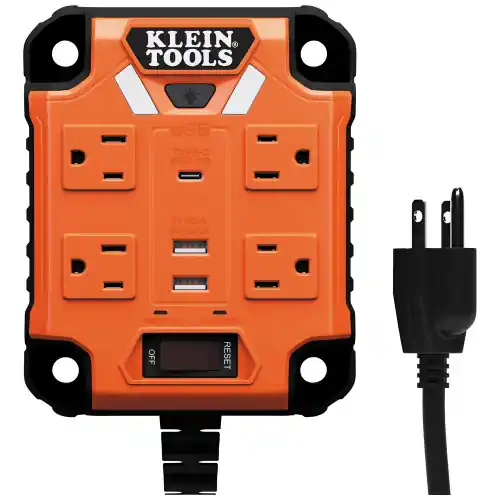 Don't Miss Out Klein Tools 29601 PowerBox 1, Magnetic Mounted Power Strip with Integrated LED Lights