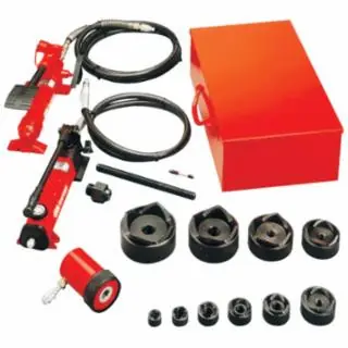 HYDRAULIC KNOCKOUT SET 1/2-2" W/FOOT PUMP Discount