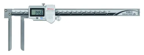 Authentic Mitutoyo 573-742-20 Caliper Digi 8" Coolantprf Kni-Edge W/Thumb Rol