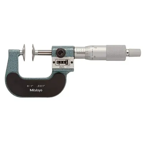 Mitutoyo 223-125 0-1" Disc Micrometerw/Digital C Flash Sale