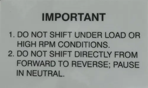 Ridgid 87965 A3643 Important Label New Arrival