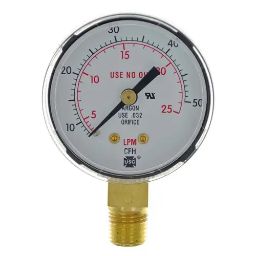 Smith Equipment GA136-03 Gauge 2"X50Cfh/25Lpm Steel Blk Place Order