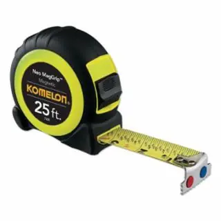 Komelon Usa 7325 1"X25‘ Steel Tape Measure Blue Magnetic Tip Genuine