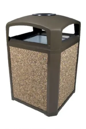 Hassle-Free Returns Rubbermaid Commercial FG397501BLA 50 Gal Landmark Classicw/Ashtray
