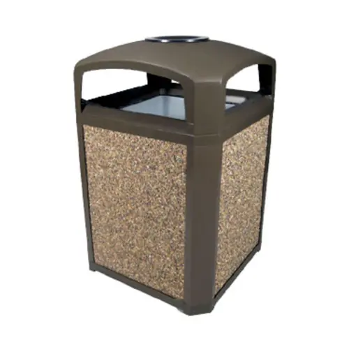 Hassle-Free Returns Rubbermaid Commercial FG397501BLA 50 Gal Landmark Classicw/Ashtray